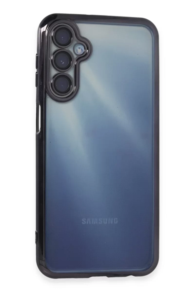 Samsung Galaxy A55 5G Kılıf Lensli Silikon - Mor