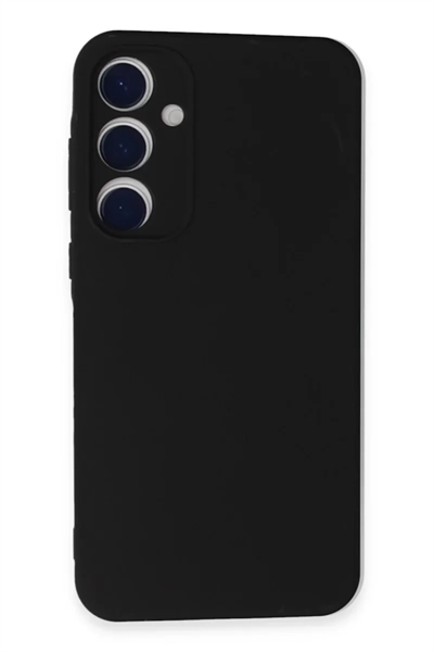 Samsung Galaxy A55 5G Kılıf Nano içi Kadife Silikon - Siyah