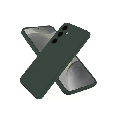 Samsung Galaxy A56 Kılıf First Silikon - Koyu Yeşil