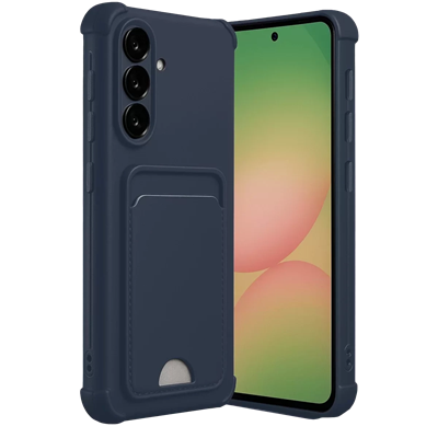 Samsung Galaxy A56 Kılıf Kelvin Kartvizitli Silikon - Lacivert