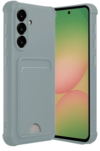 Samsung Galaxy A56 Kılıf Kelvin Kartvizitli Silikon - Açık Yeşil