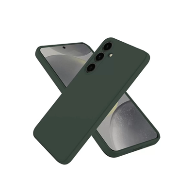 Samsung Galaxy A56 Kılıf Nano içi Kadife Silikon - Koyu Yeşil