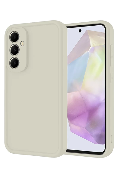 Samsung Galaxy A56 Kılıf Viera Silikon - Krem
