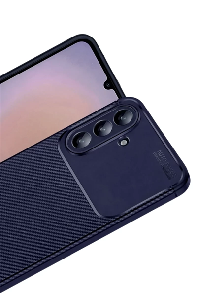 Samsung Galaxy A57 5G Auto Focus Karbon Kapak - Lacivert