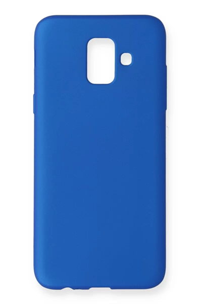 Samsung Galaxy A6 2018 Kılıf First Silikon - Mavi