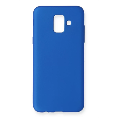 Samsung Galaxy A6 2018 Kılıf First Silikon - Mavi