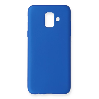 Samsung Galaxy A6 2018 Kılıf First Silikon - Mavi