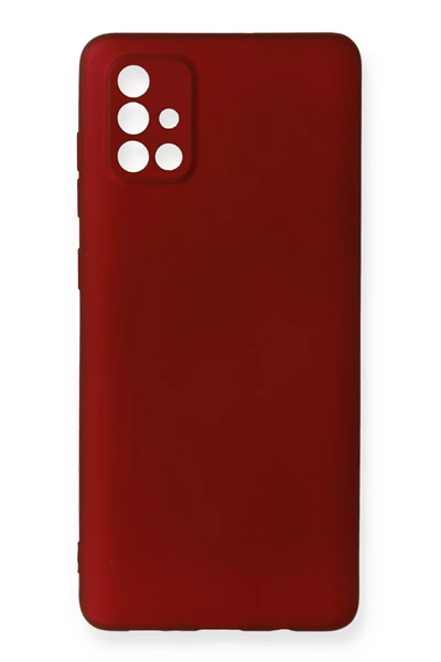 Samsung Galaxy A71 Kılıf First Silikon - Bordo