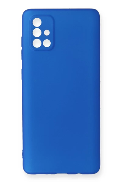 Samsung Galaxy A71 Kılıf First Silikon - Mavi