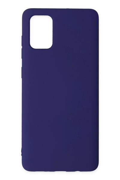 Samsung Galaxy A71 Kılıf Nano içi Kadife Silikon - Mor