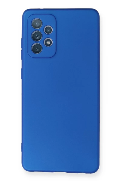 Samsung Galaxy A72 Kılıf First Silikon - Mavi