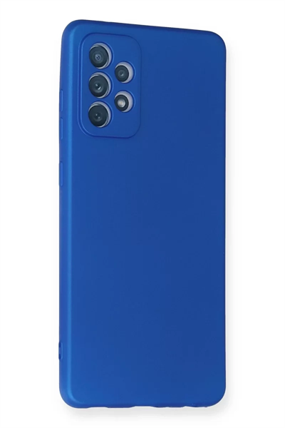 Samsung Galaxy A72 Kılıf First Silikon - Mavi