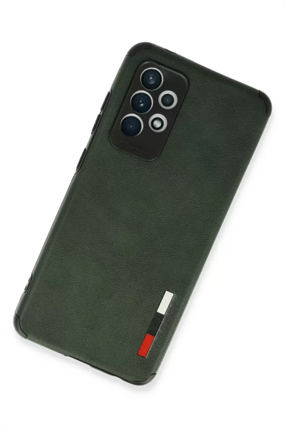 Samsung Galaxy A72 Kılıf Loop Deri Silikon - Yeşil