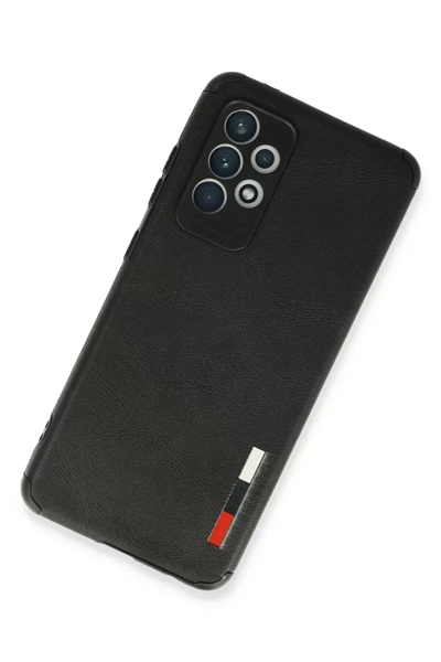 Samsung Galaxy A72 Kılıf Loop Deri Silikon - Siyah