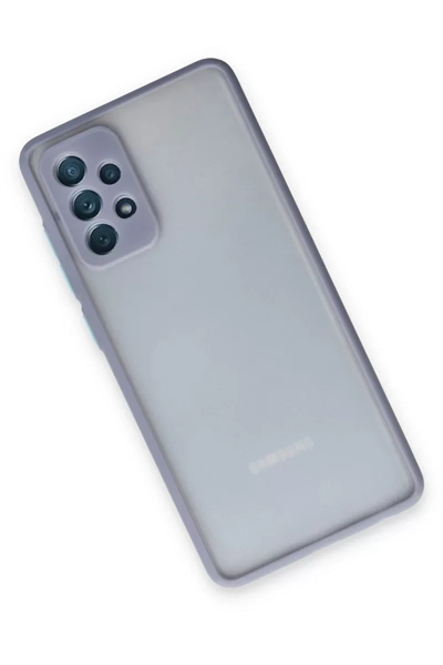 Samsung Galaxy A72 Kılıf Montreal Silikon Kapak - Gri