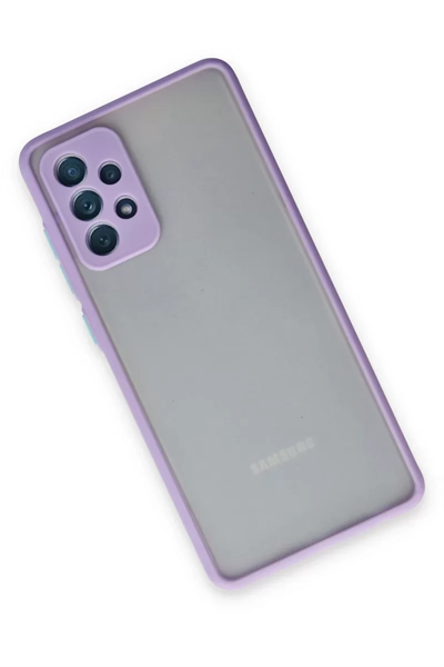 Samsung Galaxy A72 Kılıf Montreal Silikon Kapak - Mor