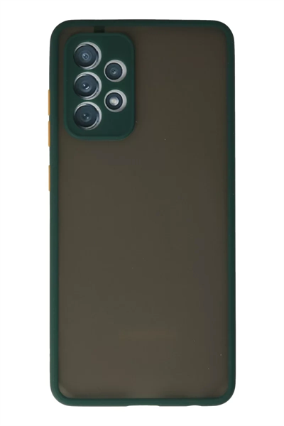 Samsung Galaxy A72 Kılıf Montreal Silikon Kapak - Koyu Yeşil