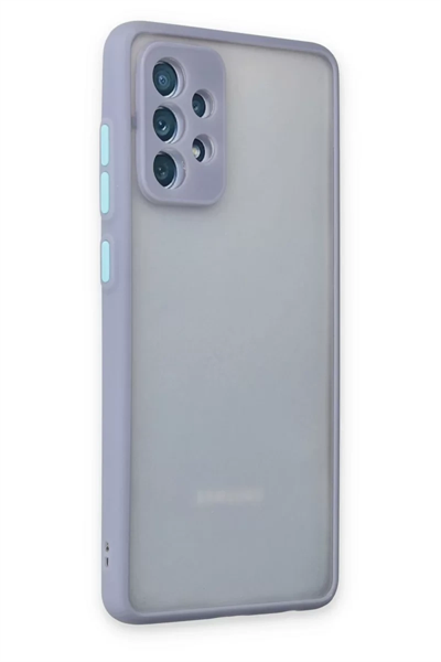 Samsung Galaxy A72 Kılıf Montreal Silikon Kapak - Gri