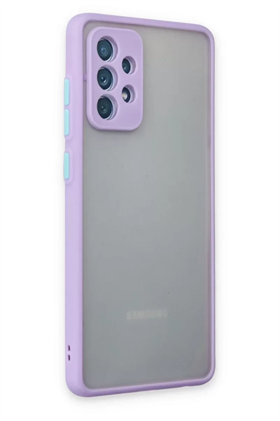 Samsung Galaxy A72 Kılıf Montreal Silikon Kapak - Mor