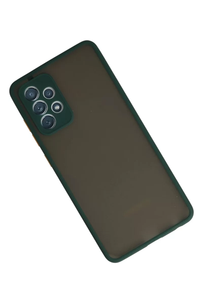 Samsung Galaxy A72 Kılıf Montreal Silikon Kapak - Koyu Yeşil