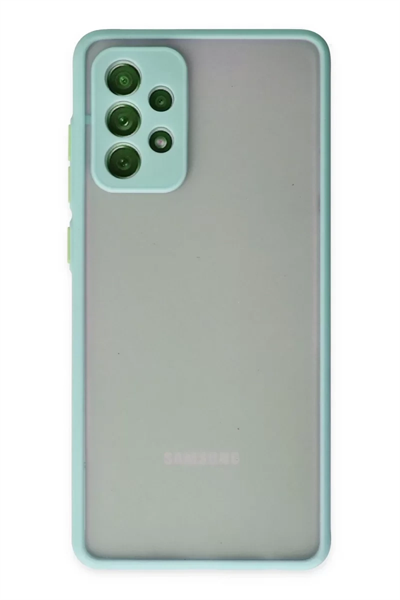 Samsung Galaxy A72 Kılıf Montreal Silikon Kapak - Turkuaz