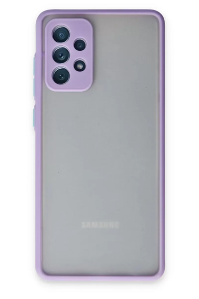 Samsung Galaxy A72 Kılıf Montreal Silikon Kapak - Mor