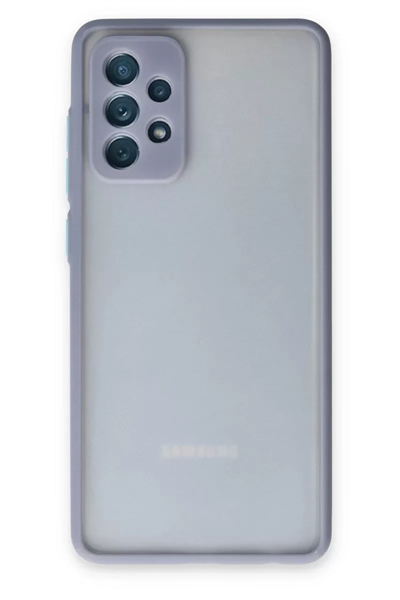 Samsung Galaxy A72 Kılıf Montreal Silikon Kapak - Gri