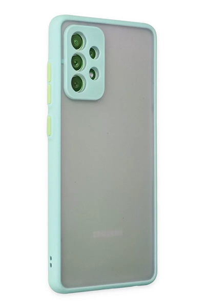 Samsung Galaxy A72 Kılıf Montreal Silikon Kapak - Turkuaz