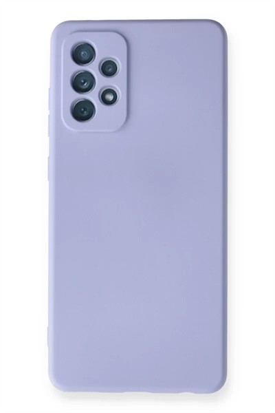 Samsung Galaxy A72 Kılıf Nano içi Kadife Silikon - Lila