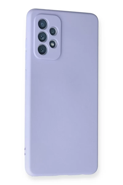 Samsung Galaxy A72 Kılıf Nano içi Kadife Silikon - Lila