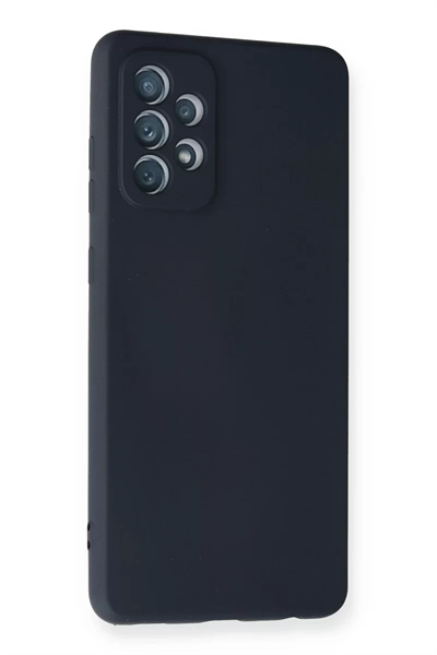 Samsung Galaxy A72 Kılıf Nano içi Kadife Silikon - Lacivert
