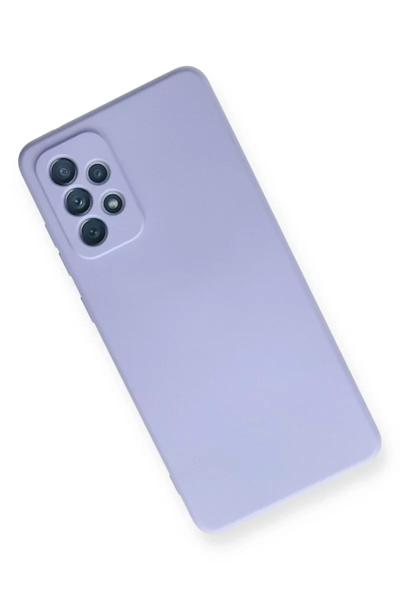 Samsung Galaxy A72 Kılıf Nano içi Kadife Silikon - Lila