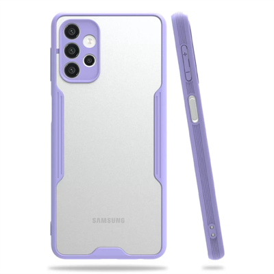 Samsung Galaxy A72 Kılıf Platin Silikon - Lila