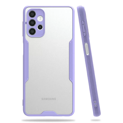 Samsung Galaxy A72 Kılıf Platin Silikon - Lila