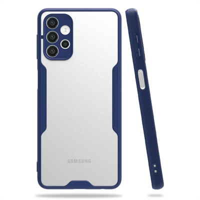 Samsung Galaxy A72 Kılıf Platin Silikon - Lacivert