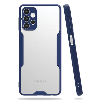 Samsung Galaxy A72 Kılıf Platin Silikon - Lacivert