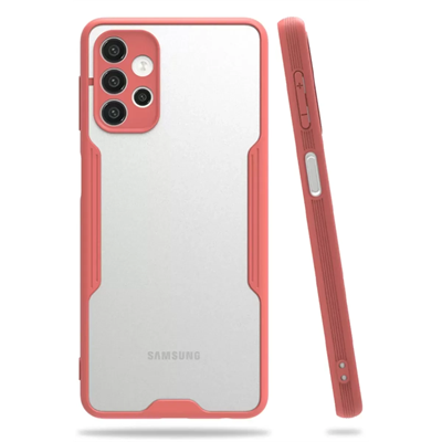 Samsung Galaxy A72 Kılıf Platin Silikon - Pembe