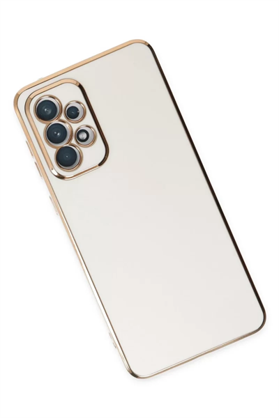 Samsung Galaxy A73 5G Kılıf Volet Silikon - Beyaz