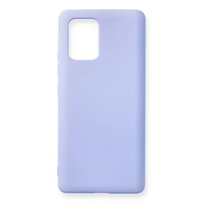 Samsung Galaxy A91 / S10 Lite Kılıf Nano içi Kadife Silikon - Lila