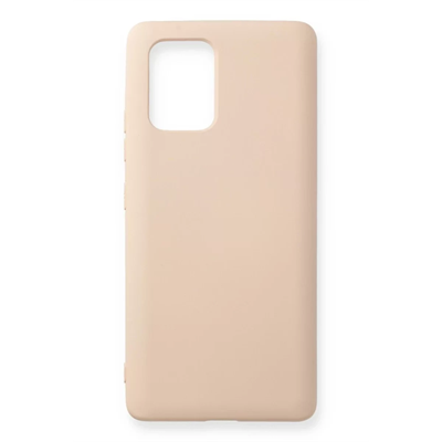 Samsung Galaxy A91 / S10 Lite Kılıf Nano içi Kadife Silikon - Pudra
