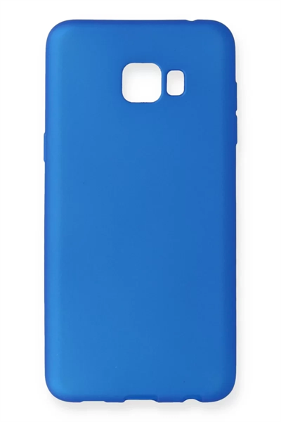 Samsung Galaxy C7 Pro Kılıf First Silikon - Mavi