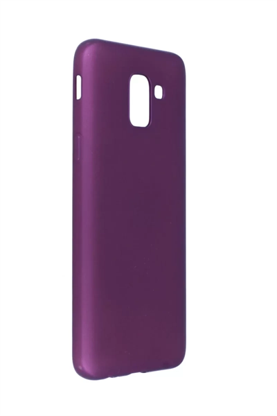 Samsung Galaxy J6 Kılıf First Silikon - Mürdüm