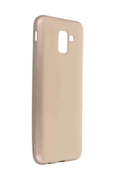 Samsung Galaxy J6 Kılıf First Silikon - Gold