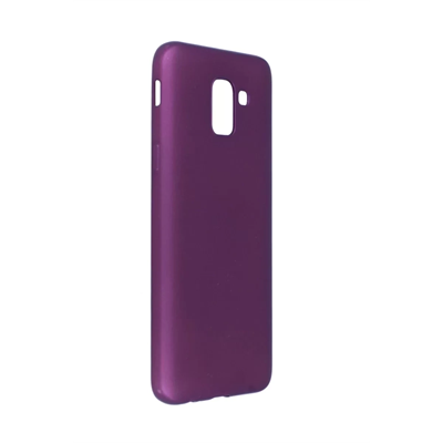 Samsung Galaxy J6 Kılıf First Silikon - Mürdüm