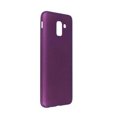 Samsung Galaxy J6 Kılıf First Silikon - Mürdüm