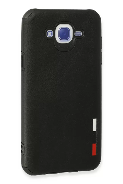 Samsung Galaxy J7 Kılıf Loop Deri Silikon - Siyah