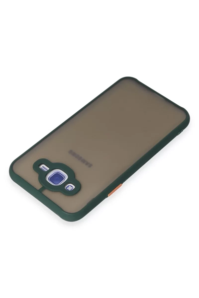 Samsung Galaxy J7 Kılıf Montreal Silikon Kapak - Yeşil