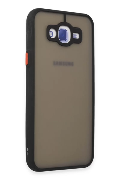 Samsung Galaxy J7 Kılıf Montreal Silikon Kapak - Siyah