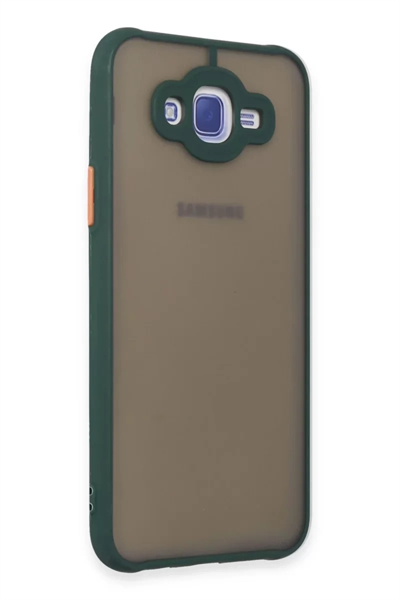 Samsung Galaxy J7 Kılıf Montreal Silikon Kapak - Yeşil