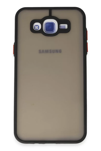 Samsung Galaxy J7 Kılıf Montreal Silikon Kapak - Siyah